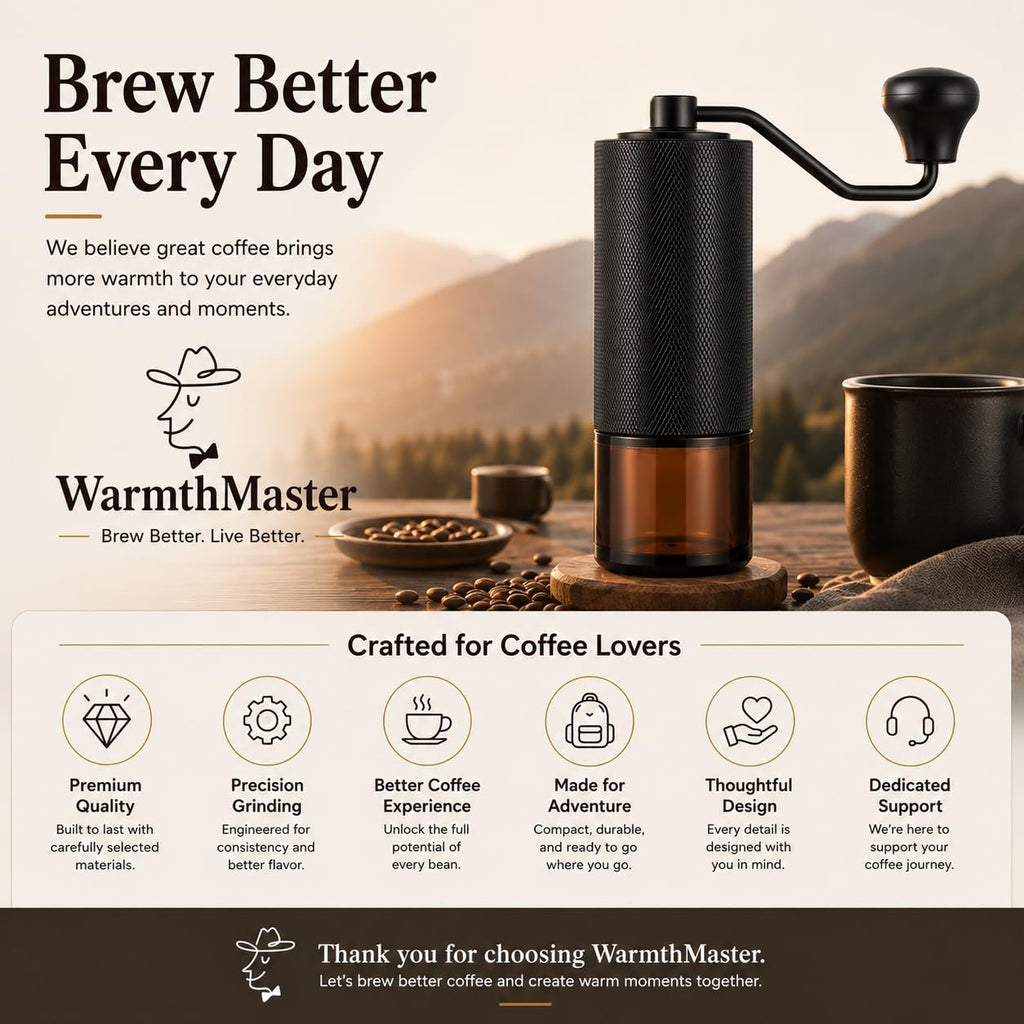 Manual Coffee Grinder with Stainless Steel Conical Burr X95547