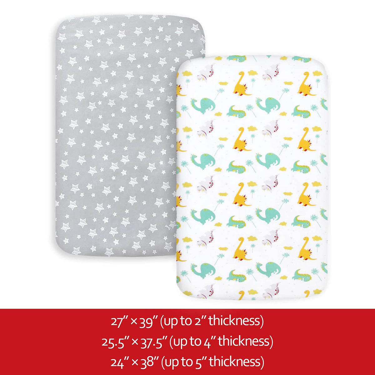 Pack and Play Sheets, Mini Crib Sheets, Stretchy Playard Fitted Sheet L689197