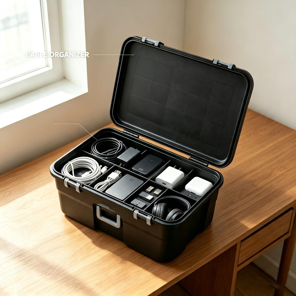 2 Pack 22 Gallon Black Wheeled Lockable Plastic Storage Trunk V145906