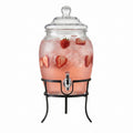 Glass Beverage Dispenser with Metal Stand 2 Gal K7451