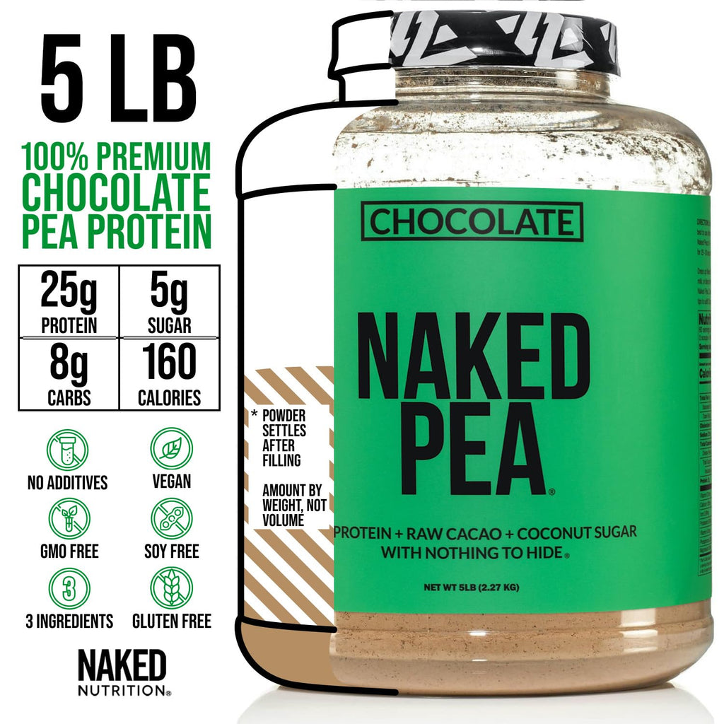 Chocolate Pea Protein Isolate 5LB and Micronized Creatine Monohydrate 500g Vegan Non-GMO U4781