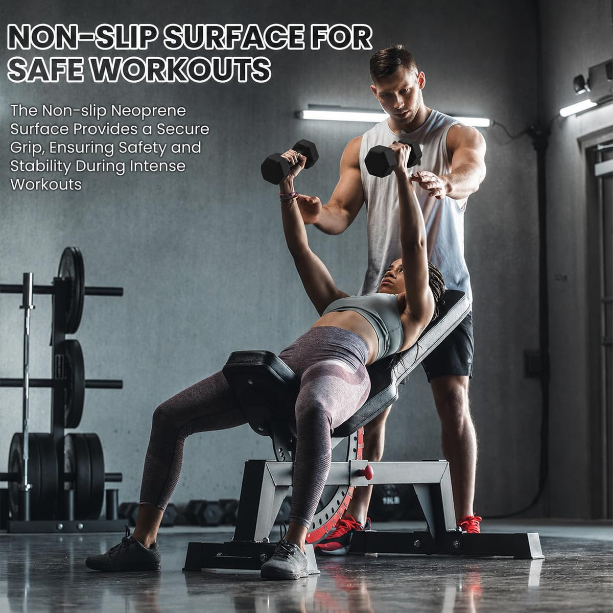 Neoprene Hexagon Dumbbells with Cast Ergo Handle Z165