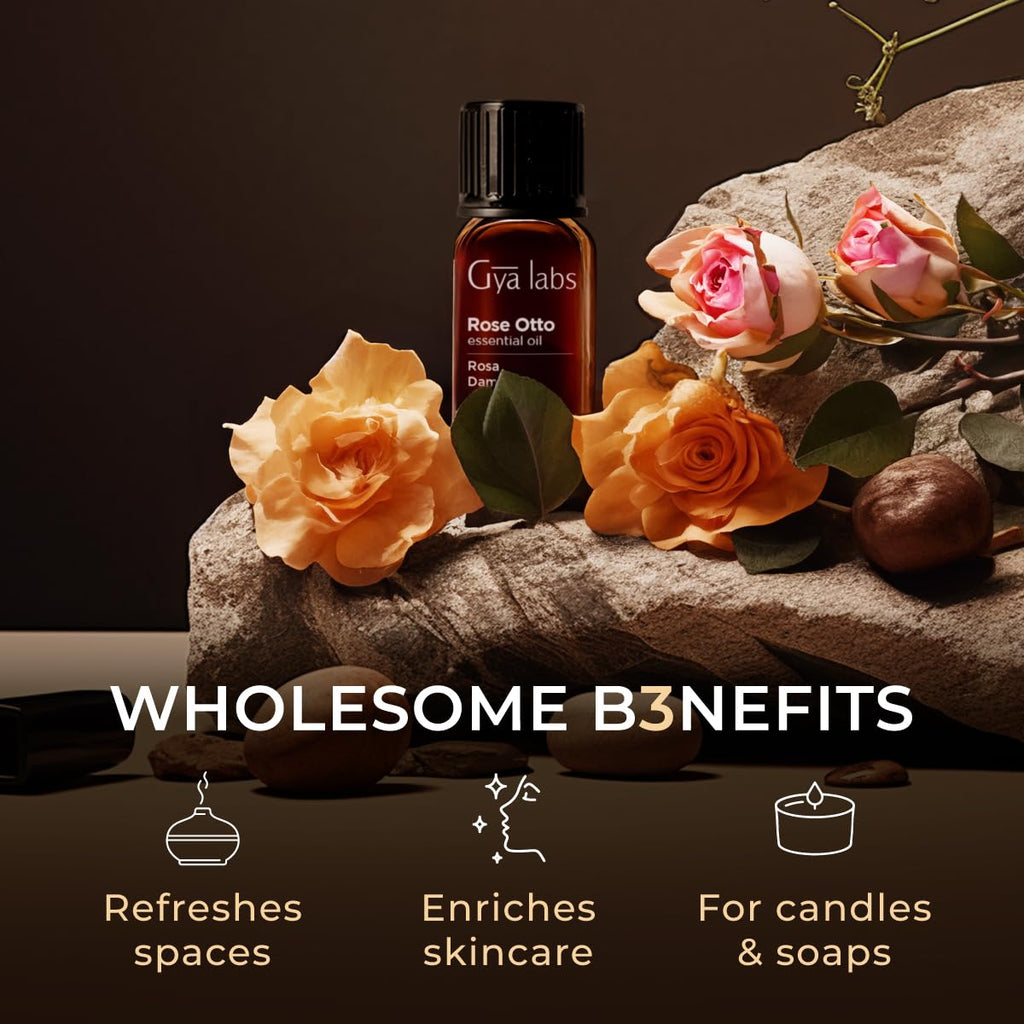 Jasmine and Rose Essential Oils Set 4 Fl Oz U7500