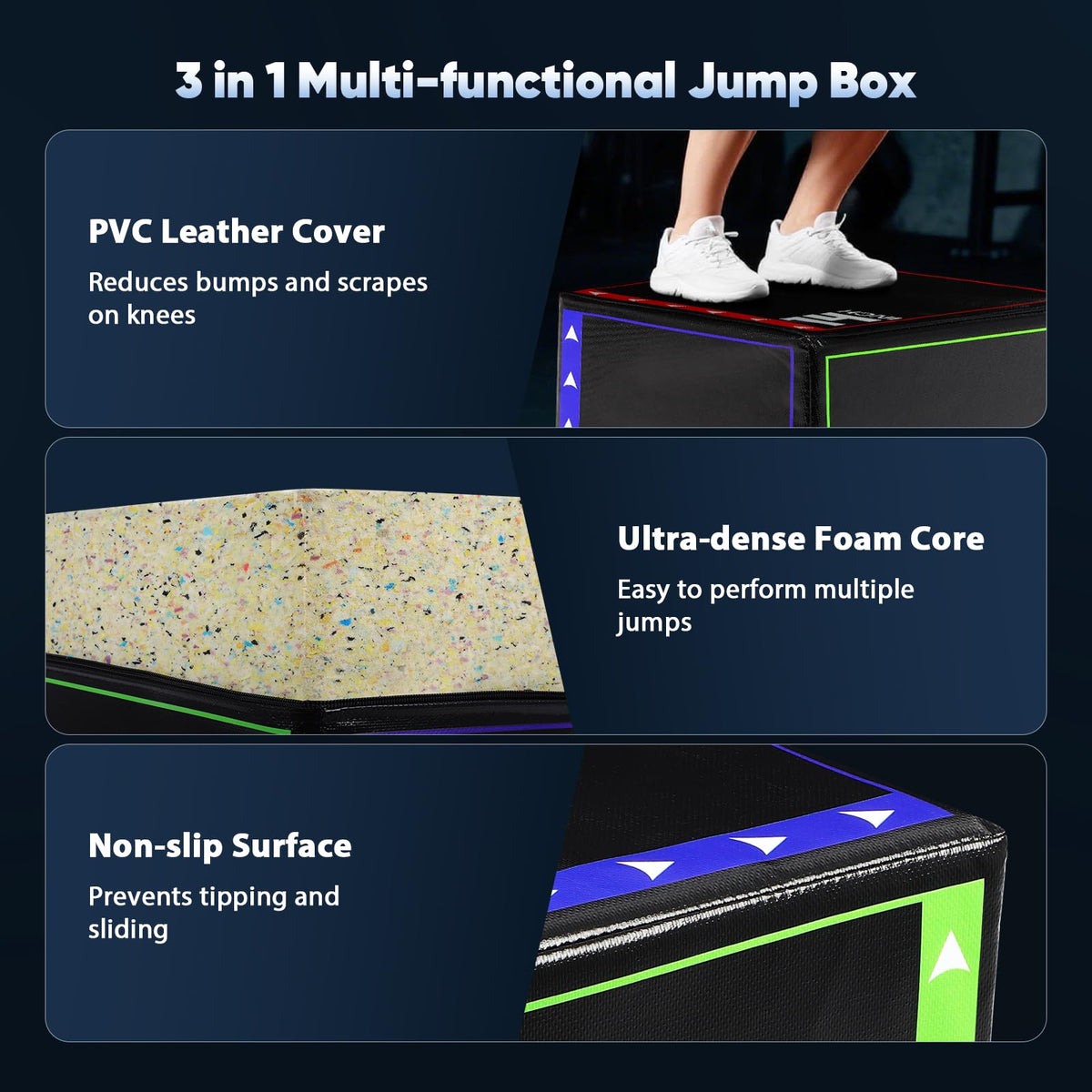 3 in 1 Plyometric Jump Box I959119