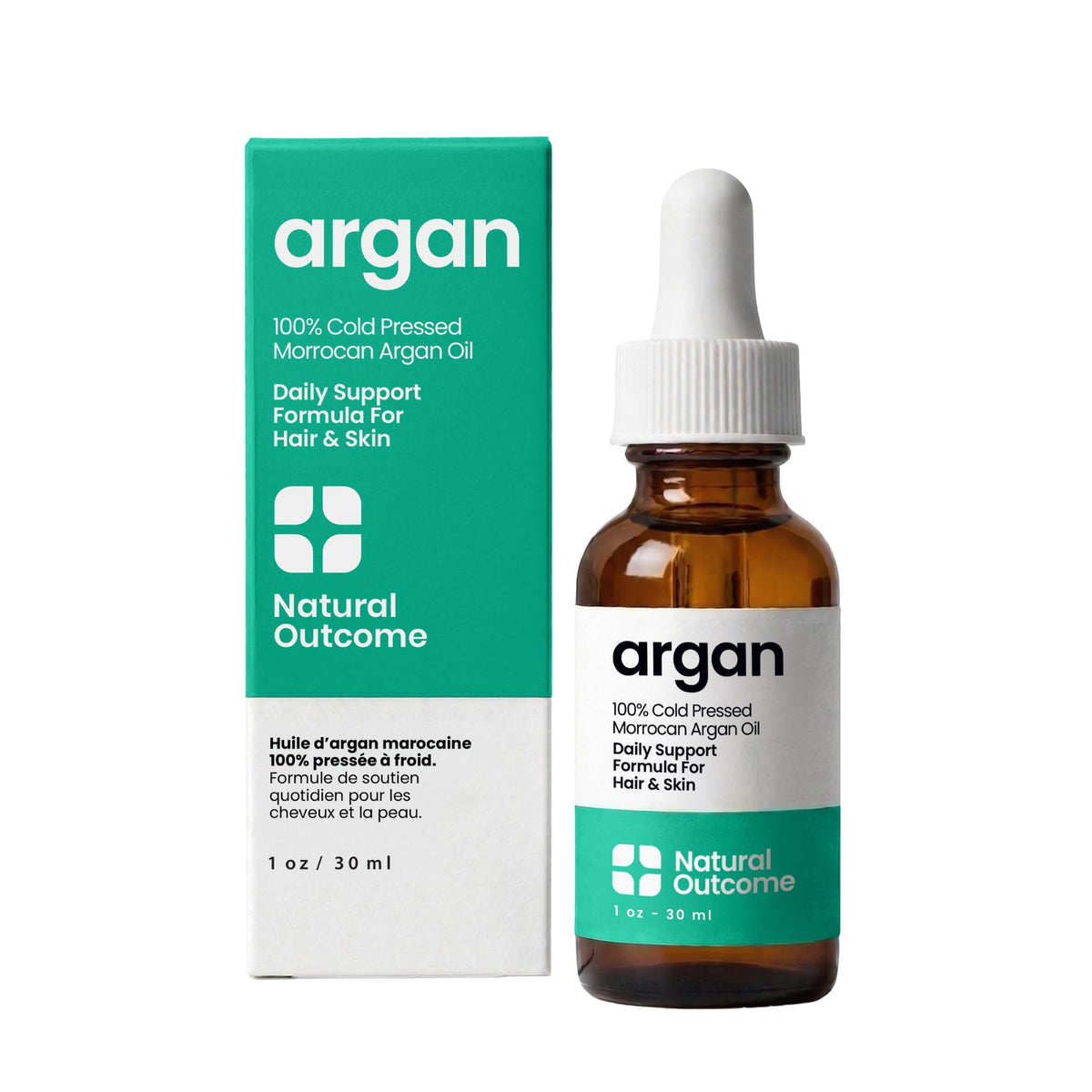 Argan Oil 100% Pure Moroccan Cold-Pressed Face, Body and Hair Oil 1 oz C302887
