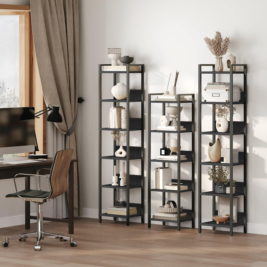 5-Tier Black Bookshelf K672318