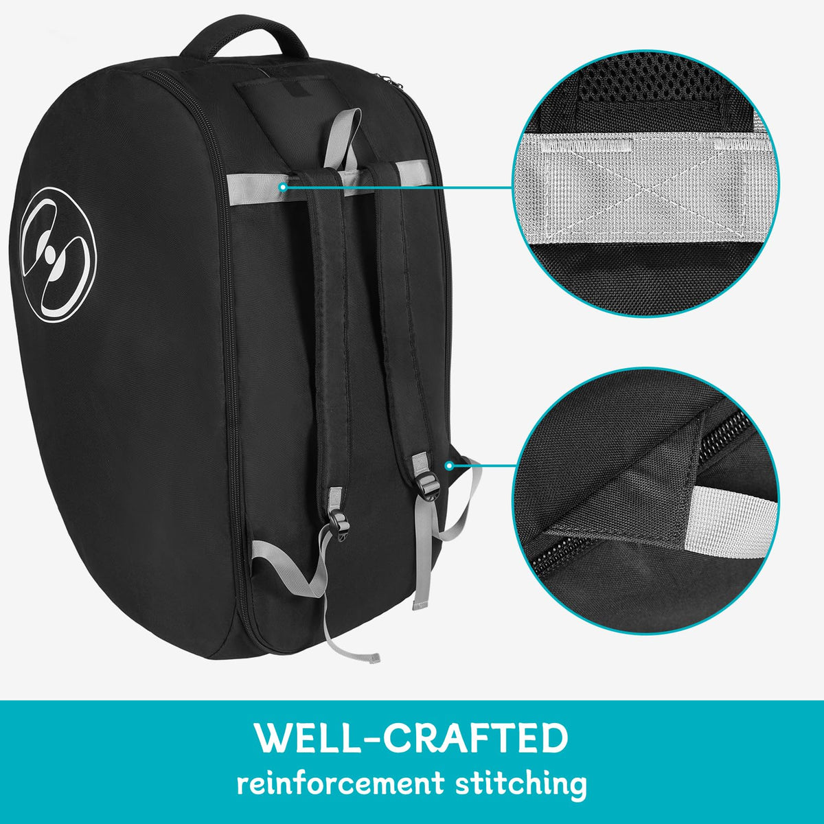 Padded Infant Car Seat Bag with Lockable Zipper L7024