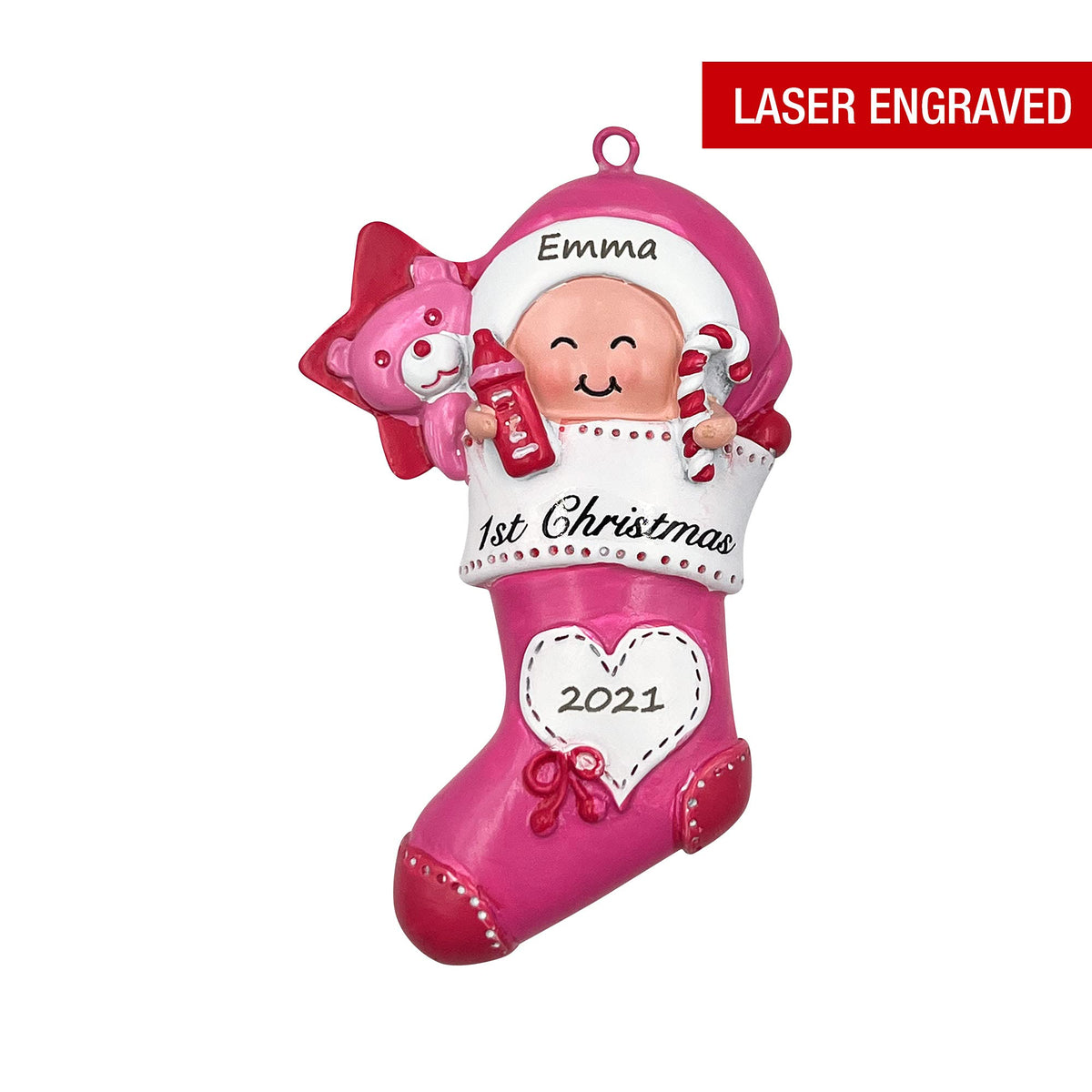 Pink Baby Keepsake Ornament T1172