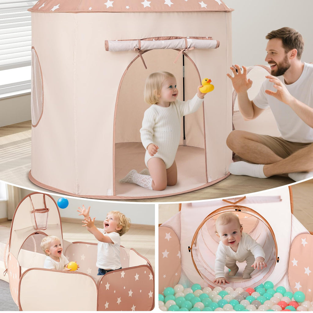 Kids Tent with Crawl Tunnel and Ball Pit Z54091