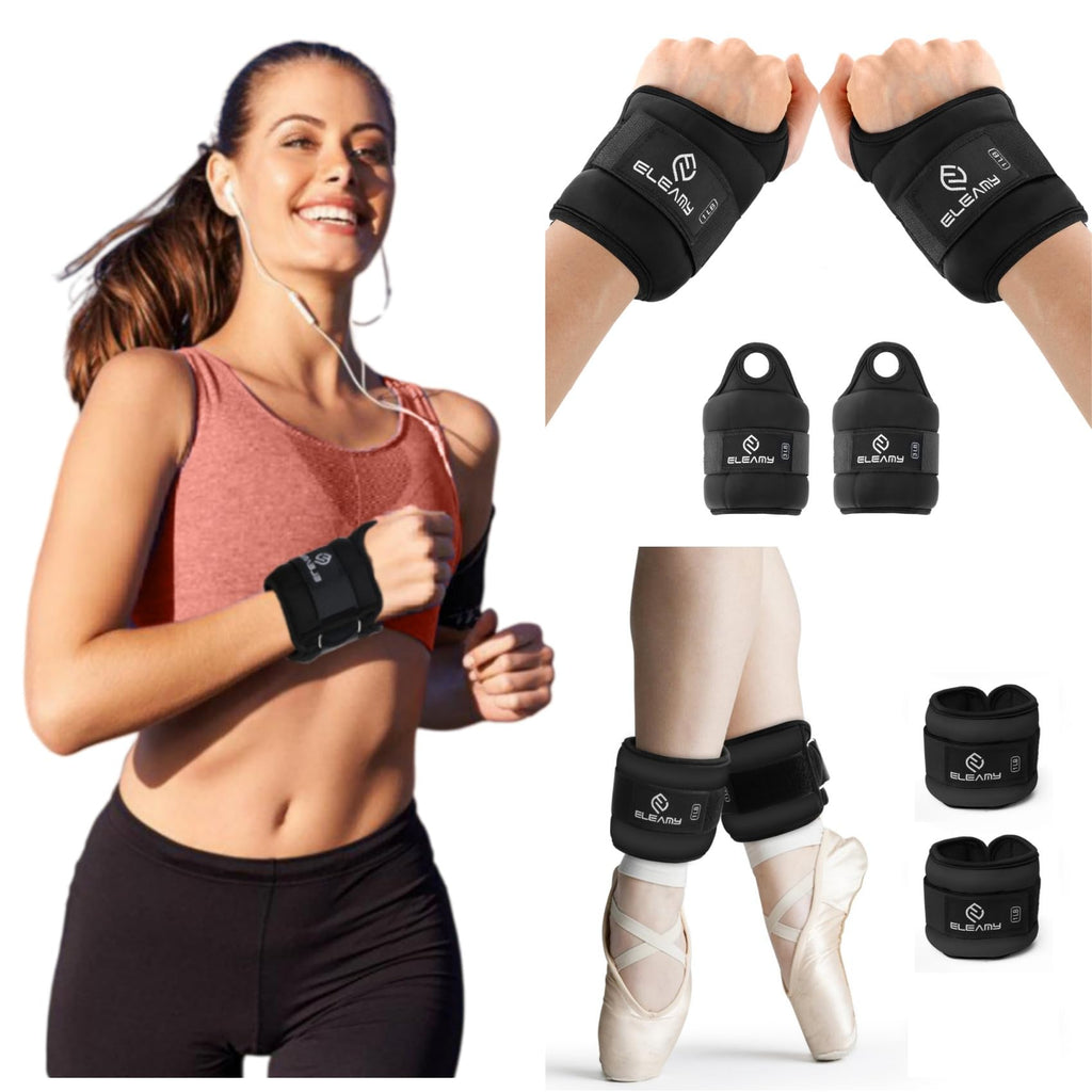 4 lbs Ankle Weights and Wrist Weights Set W40637