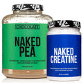 Chocolate Pea Protein Isolate 5LB and Micronized Creatine Monohydrate 500g Vegan Non-GMO U4781