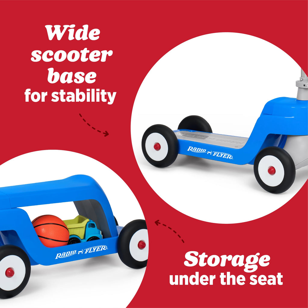 Blue/Red/Pink 4-Wheel Kids Scooter A99776