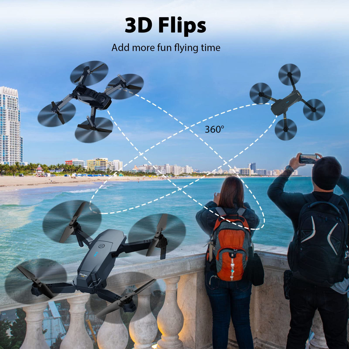 Foldable RC Quadcopter Drone with 1080P Camera R381