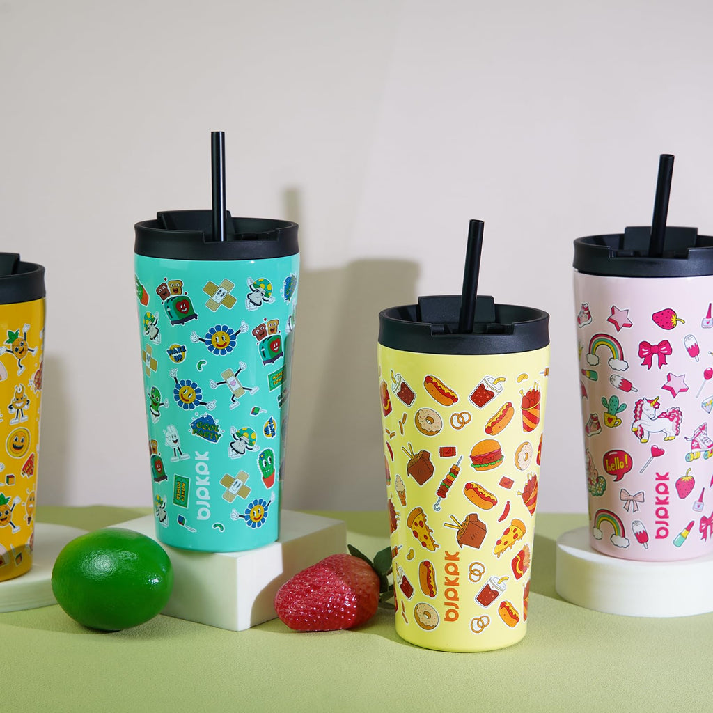 22 oz Insulated Stainless Steel Tumbler with Straw X916562