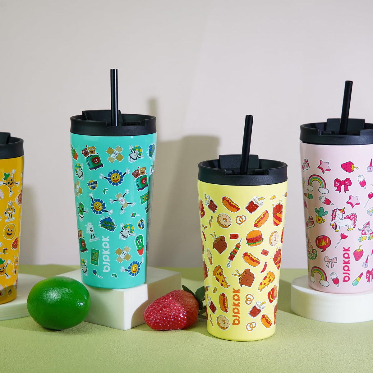 22 oz Insulated Stainless Steel Tumbler with Straw X916562