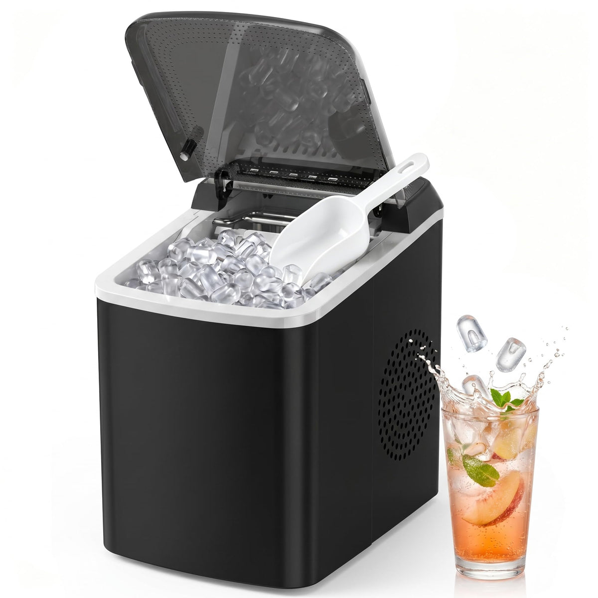 Countertop Ice Maker with Basket & Scoop J3995