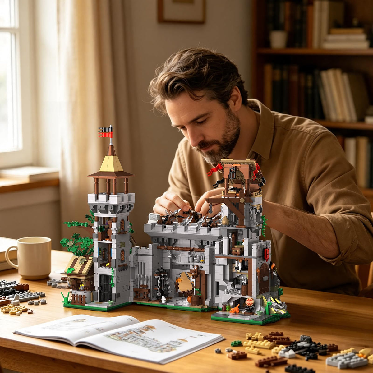 Building Set, 2 in 1 Architecture Model Kit A6524