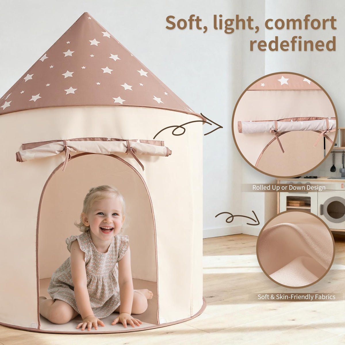 Kids Tent with Crawl Tunnel and Ball Pit Z54091