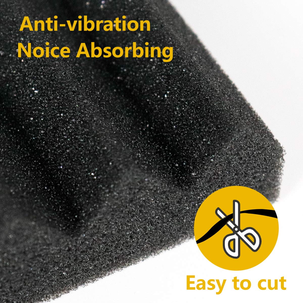 Window Air Conditioner Foam Insulation Panels, 2 Pack, Black, 17in High x 9in Wide L623644