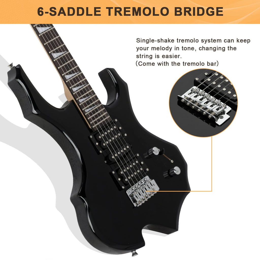 Black Electric Guitar with Accessories Pack G901794