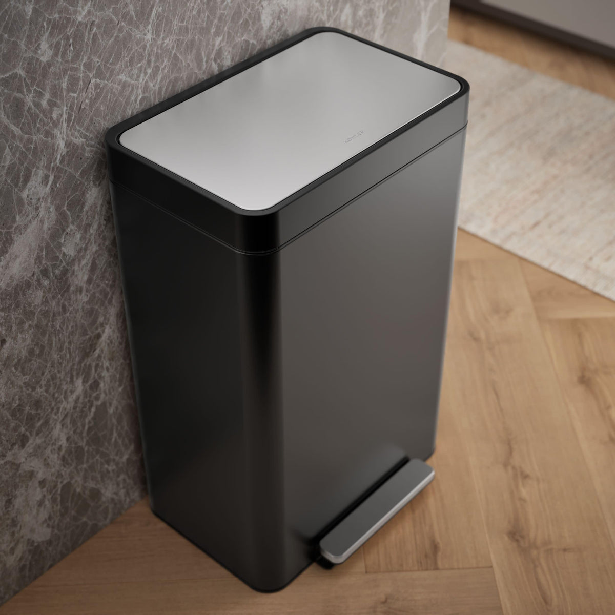 13-Gallon Stainless Steel Step Trash Can X122