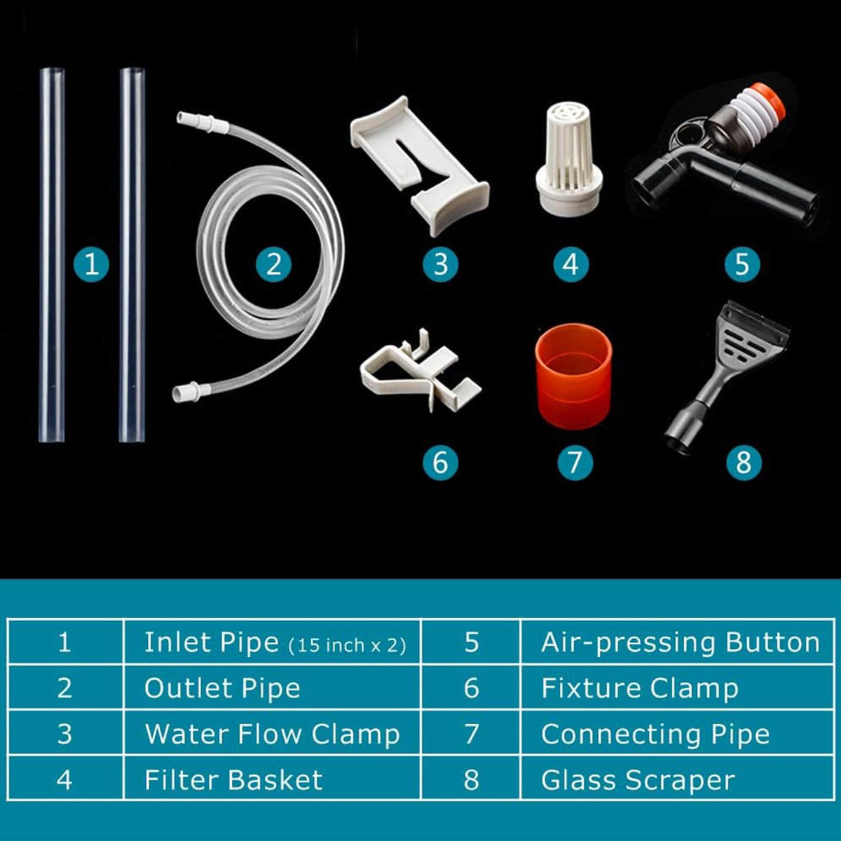 5 in 1 Aquarium Gravel Cleaner Fish Tank Kit W355