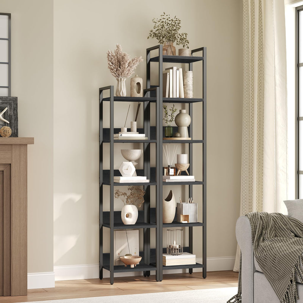 5-Tier Black Bookshelf K672318