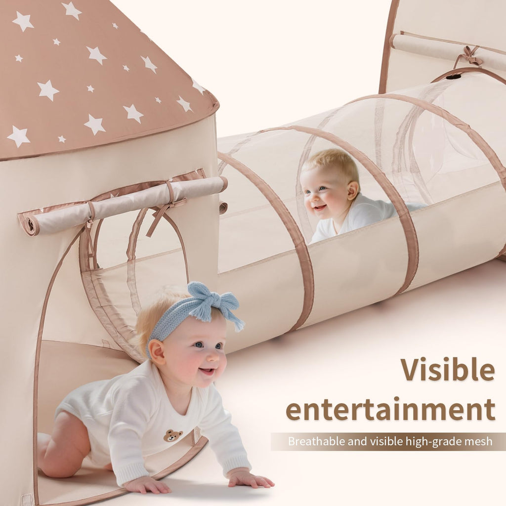Kids Tent with Crawl Tunnel and Ball Pit Z54091