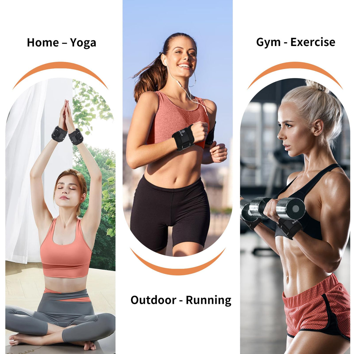 4 lbs Ankle Weights and Wrist Weights Set W40637