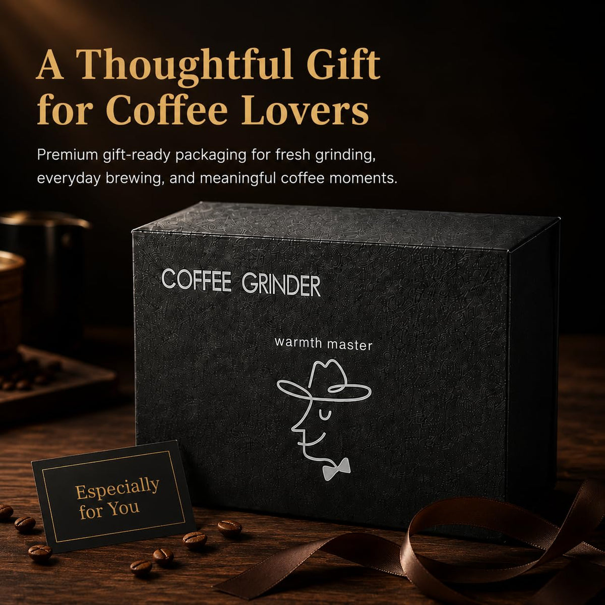 Manual Coffee Grinder with Stainless Steel Conical Burr X95547