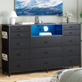 13 Drawer Fabric Dresser G612