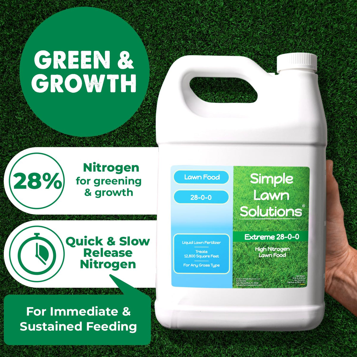 High Nitrogen 28-0-0 Liquid Fertilizer 1 Gallon U667