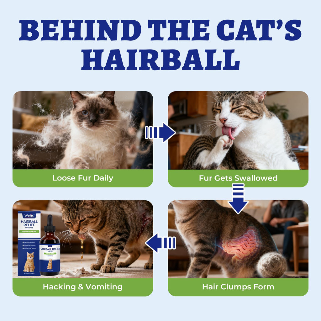 120ml Cat Hairball Remedy Drops Y797