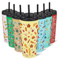 22 oz Insulated Stainless Steel Tumbler with Straw X916562