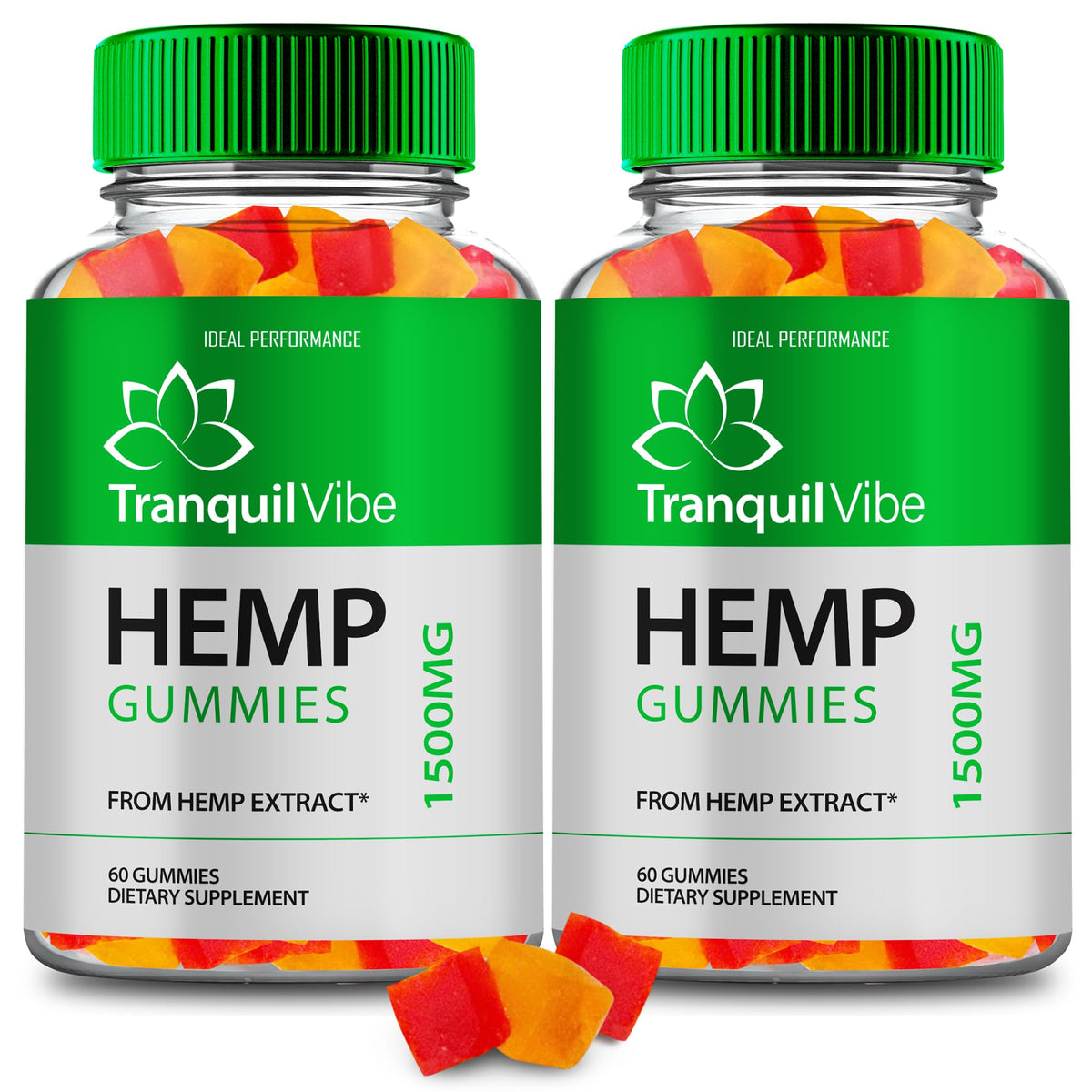 Hemp Gummies Maximum Strength All Natural 2 Pack D4226