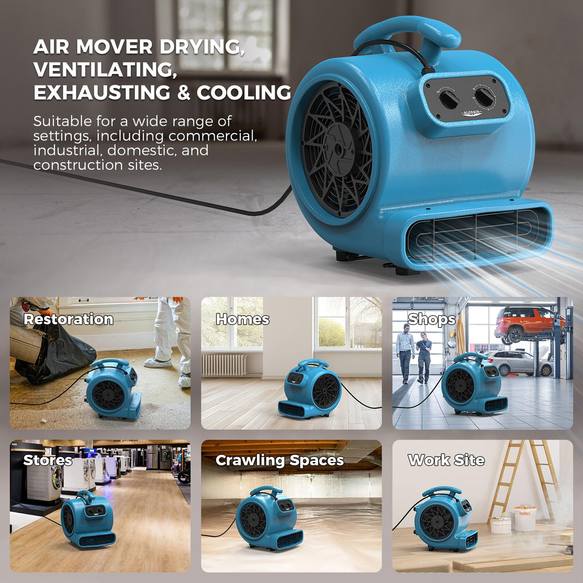 3 Speed Floor Drying Fan A23693