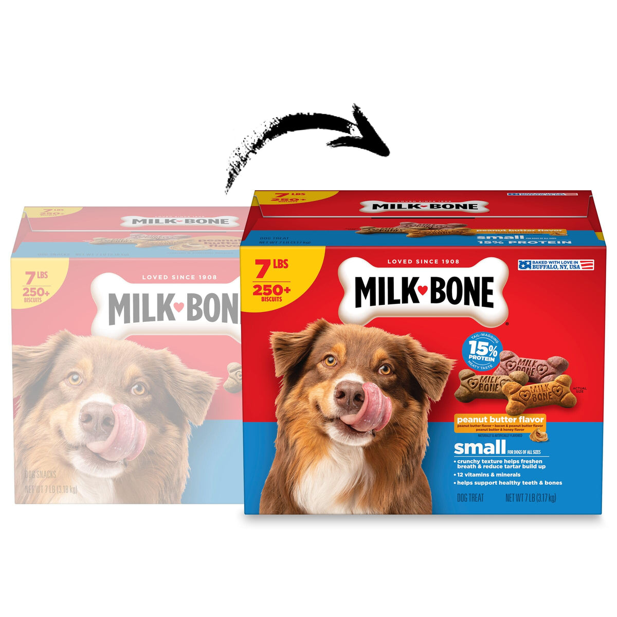 Peanut Butter Flavor Small Dog Treats 7 Lb W20559