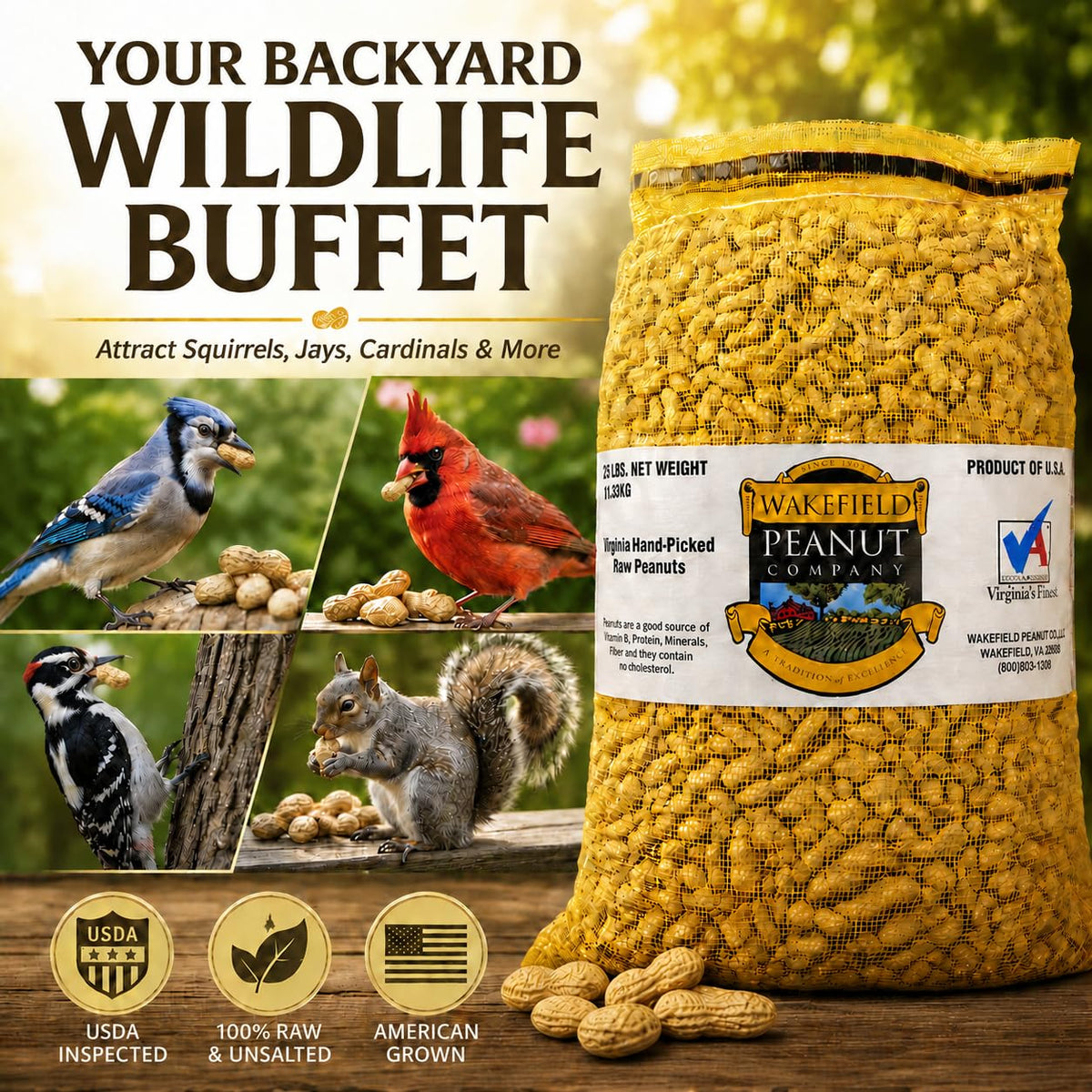 In-Shell Peanuts 25 LB Bag T250