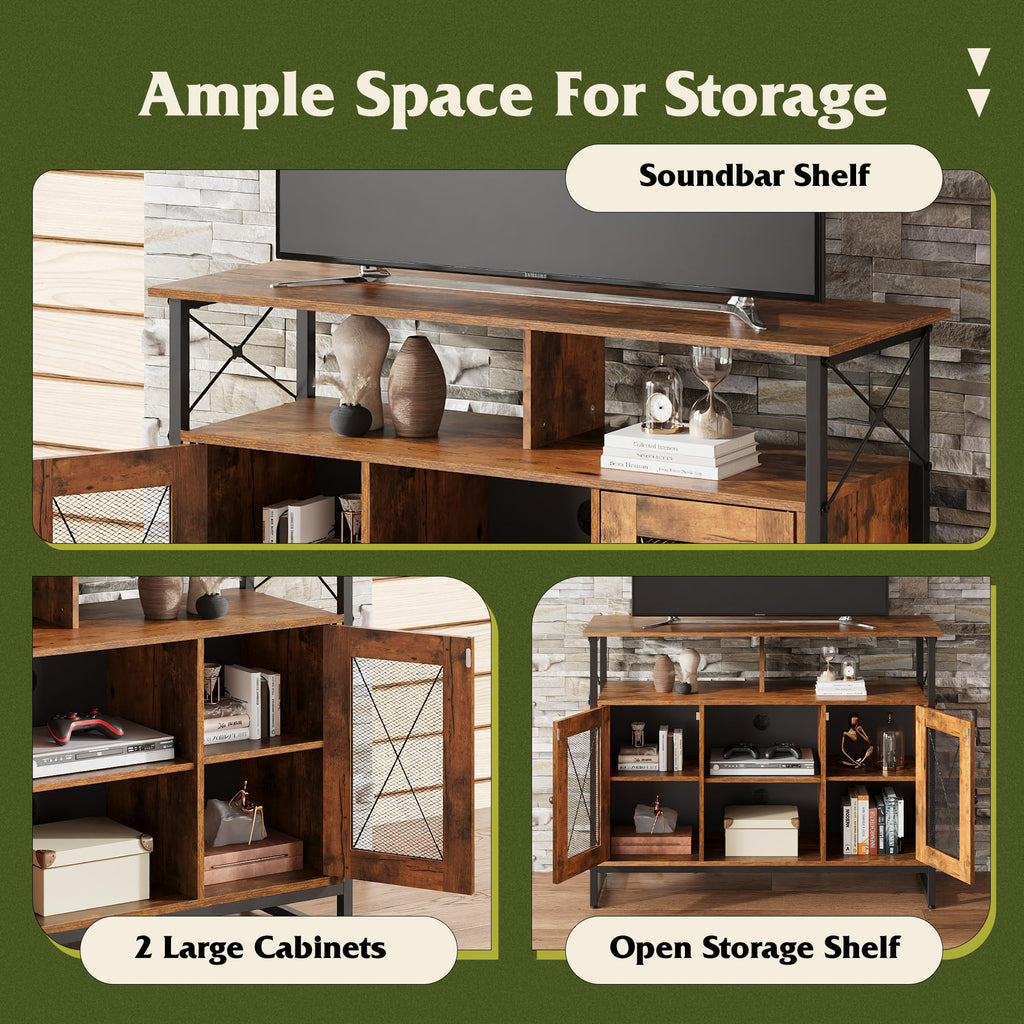 43 Inch TV Stand with Storage Cabinet T915