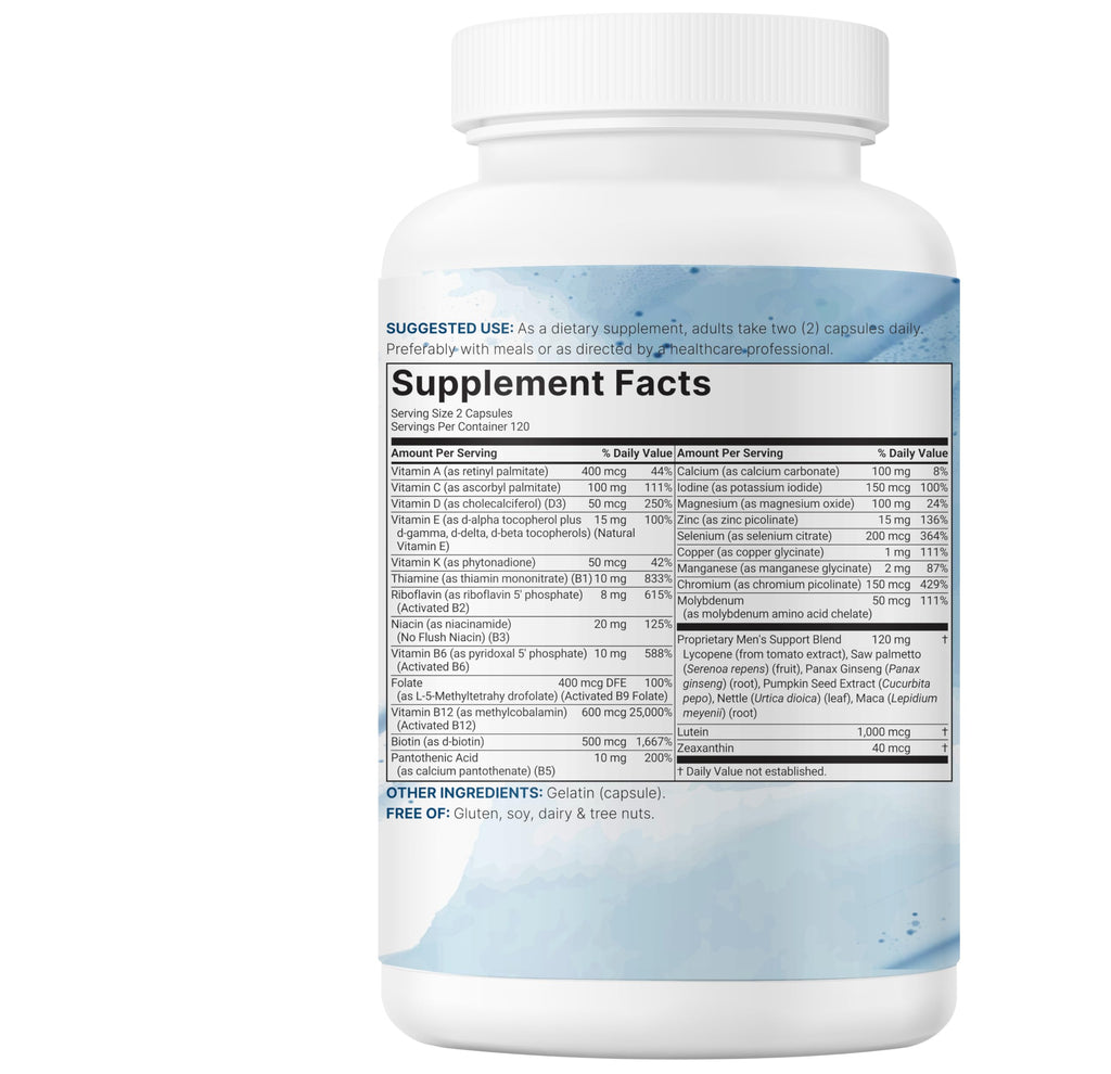 240 Capsules Multivitamin with B Complex & Methylfolate L881
