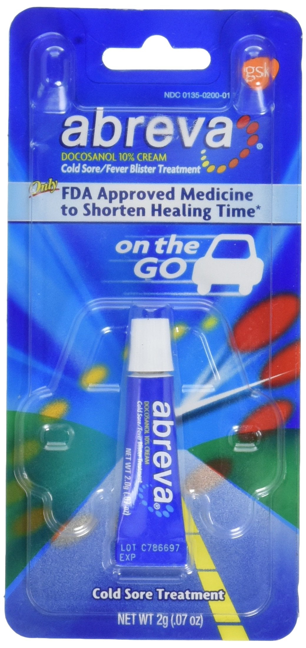 Cold Sore/Fever Blister Treatment, 2 gms (Pack of 2) H2706