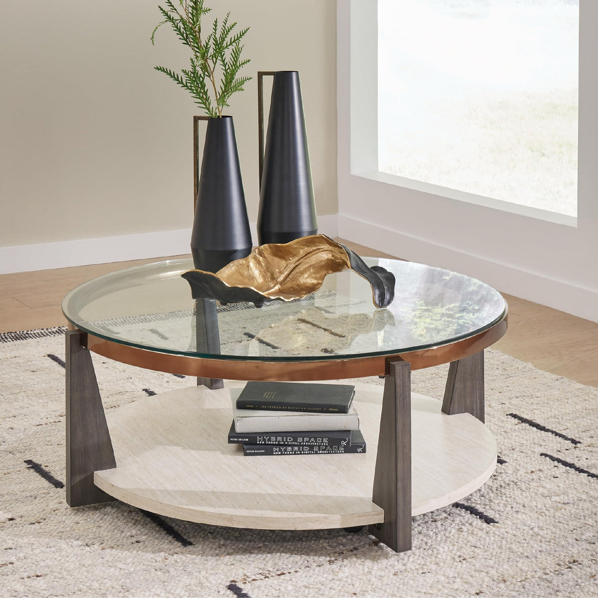Round Glass Coffee Table T672070