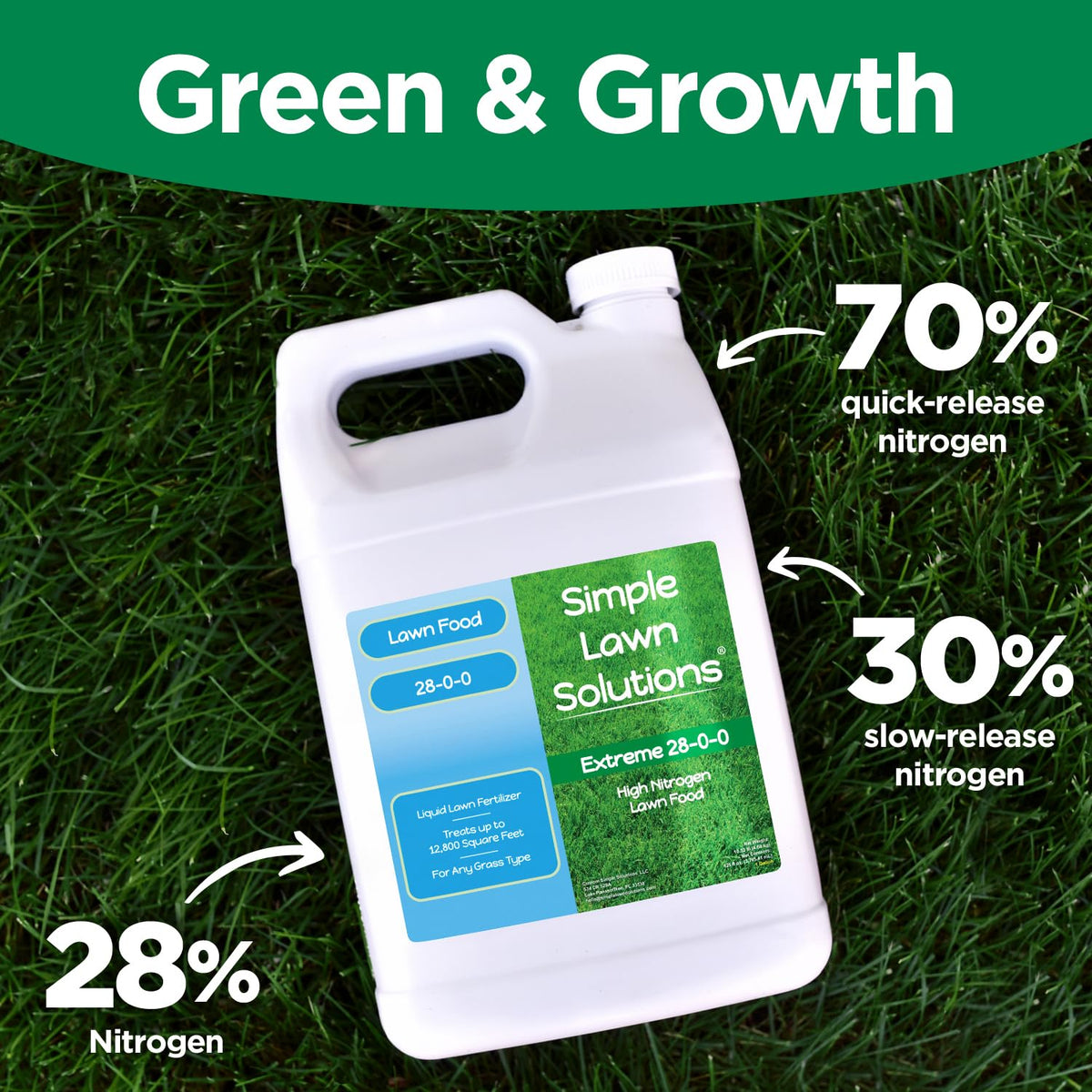 High Nitrogen 28-0-0 Liquid Fertilizer 1 Gallon U667