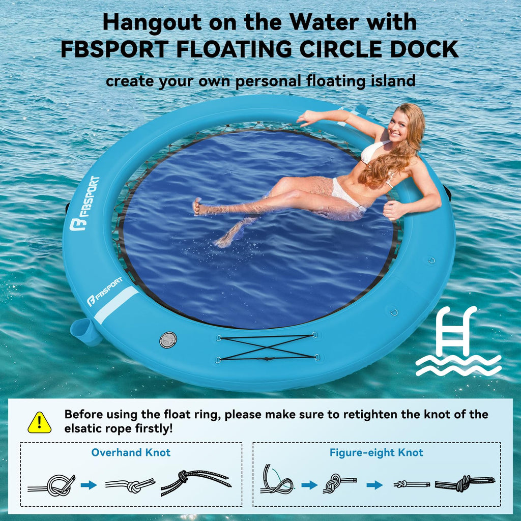 Inflatable Water Hammock Floating Ring J34992