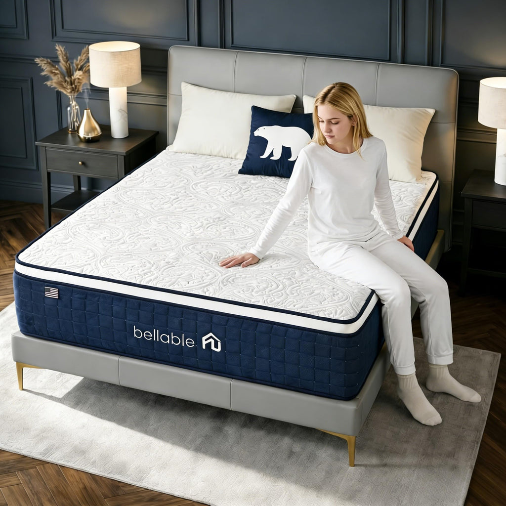 Full XL 14 Inch Cooling Gel Memory Foam Pocket Spring Mattress C1848