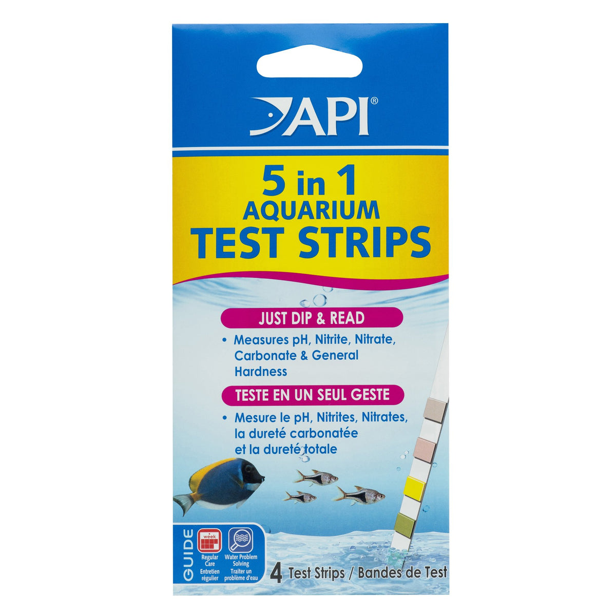 5-in-1 Aquarium Test Strips 4-Count E6271
