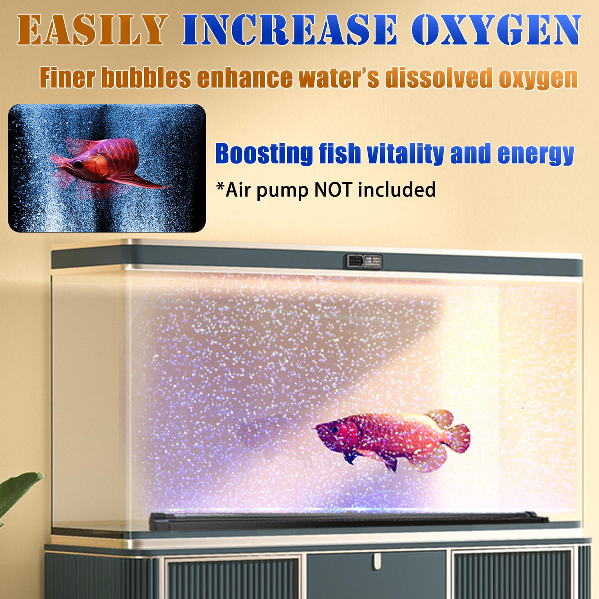 App-Controlled LED Aquarium Light with Nano Air Bubble R702860