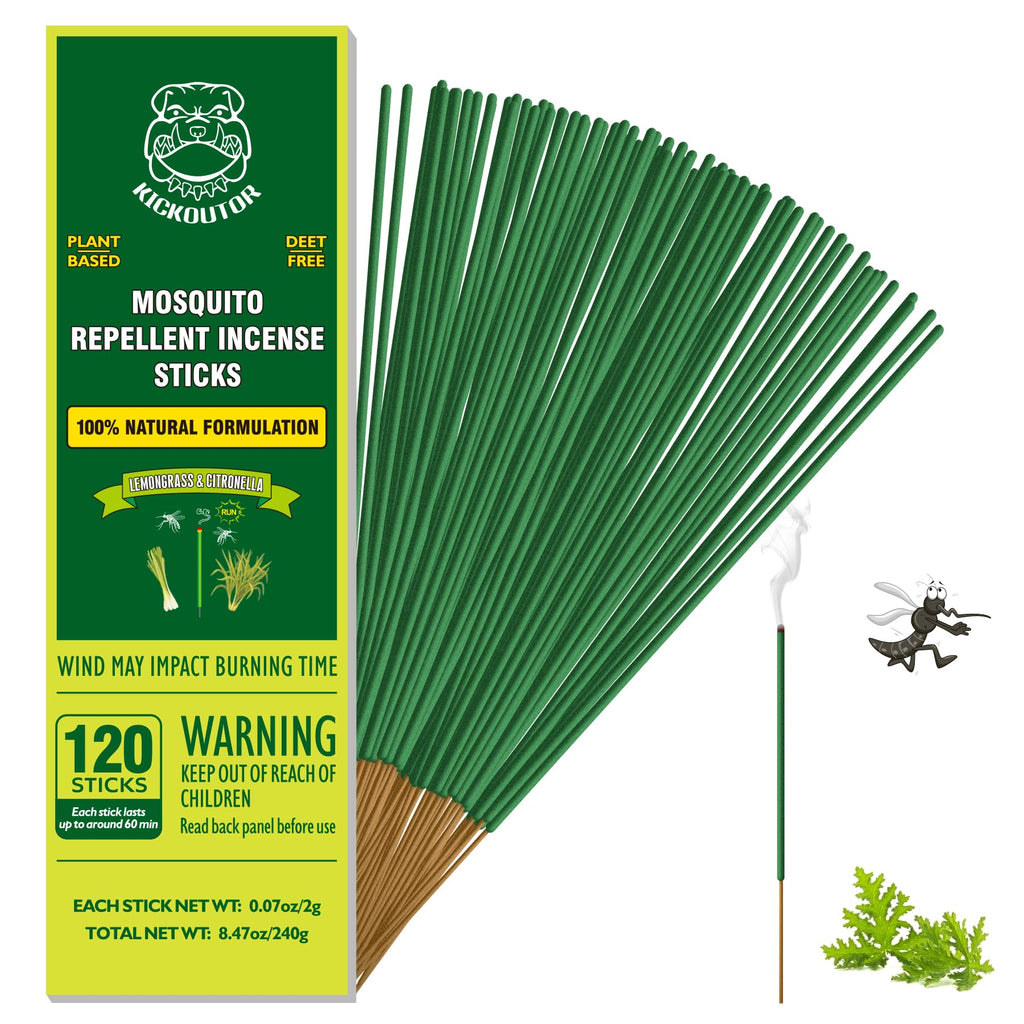 Mosquito Repellent Incense Sticks with Citronella Oil, 120 Count M576930
