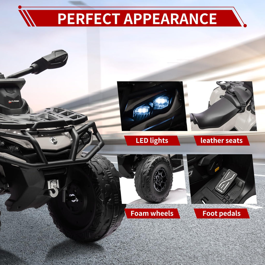 24V 2 Seater 4WD Electric ATV Toy Car with Bluetooth O8278