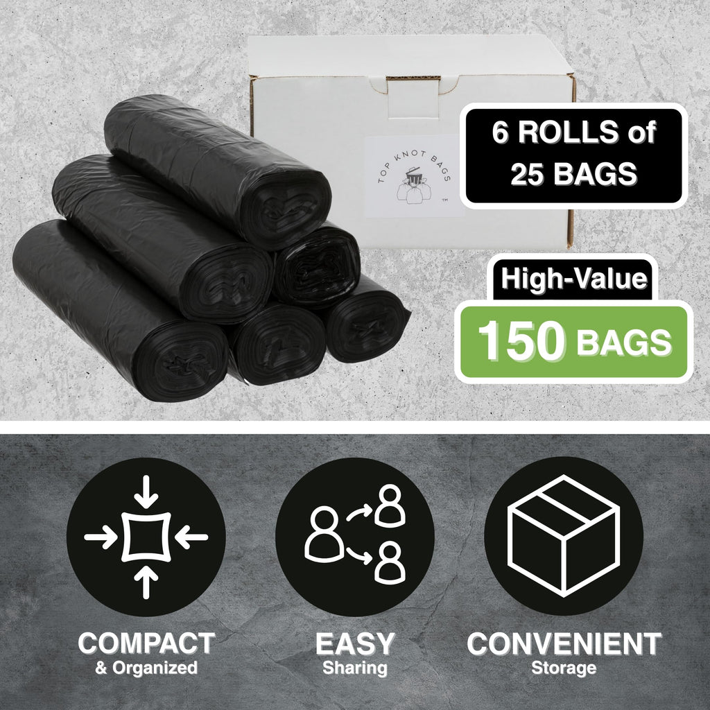 45 Gallon Black Trash Bag 150 Count Can Liner L559